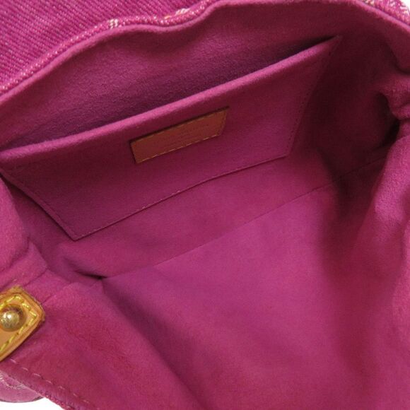 Louis Vuitton Mini Pleaty Handbag Monogram Denim Pink - Picture 5 of 9